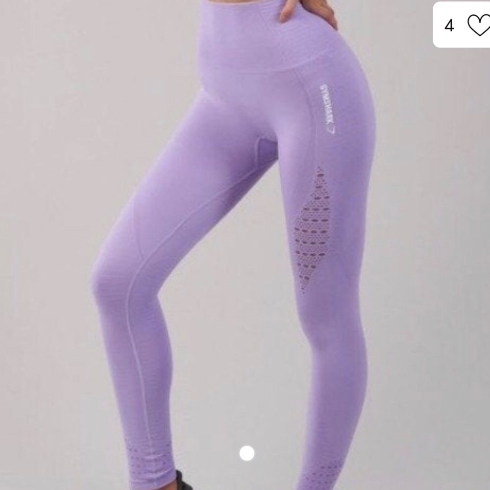 Gym shark light purple leggings worn once